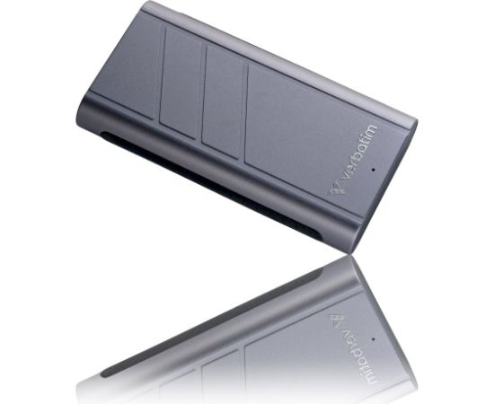 Verbatim 32021 TurboMetal SSD Ārējais disks 1TB USB4 USB-C / pelēks Ārējie cietie diski HDD SSD