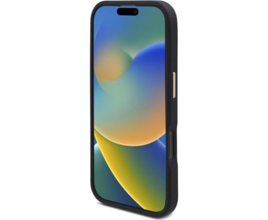 Guess GUHMP16LU4GPRK Hardcase 4G Logo Plate MagSafe Aizsargapvalks priekš iPhone 16 Pro 6.3" / melns Neoriģinālie Maciņi