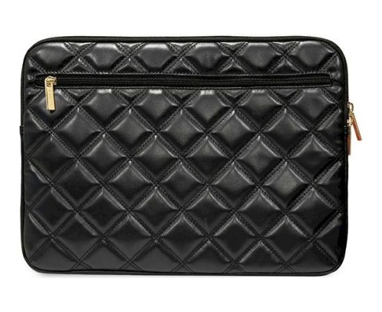 Guess Sleeve GUCS16ZPSQSSGK Klēpjdatora maciņš 16" Quilted 4G / melns Somas portatīvajiem datoriem