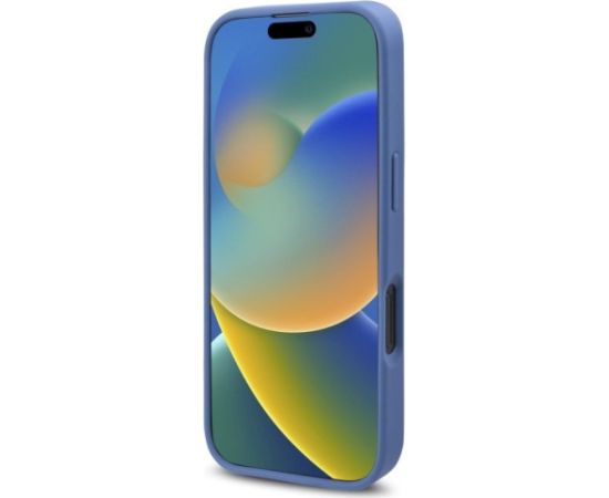 Guess GUHMP16XP4ROPEMCB Hardcase 4G Flowers Print MagSafe Aizsargapvalks priekš iPhone 16 Pro Max 6.9" / zils Neoriģinālie Maciņi