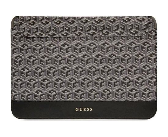 Guess Sleeve GUCS14HGCFSEK Klēpjdatora maciņš 14" GCube Stripes / melns Somas portatīvajiem datoriem