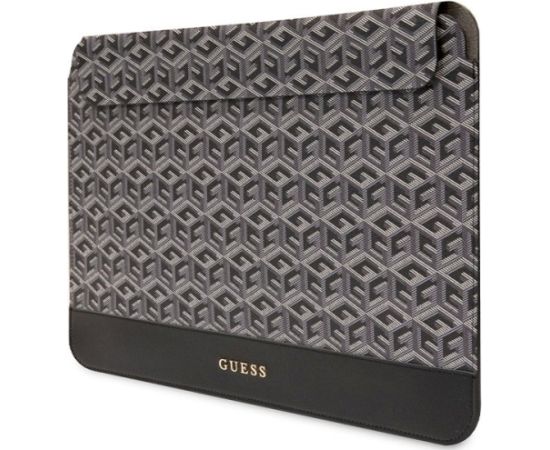 Guess Sleeve GUCS14HGCFSEK Klēpjdatora maciņš 14" GCube Stripes / melns Somas portatīvajiem datoriem