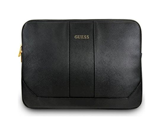 Guess Sleeve GUCS13TBK Klēpjdatora maciņš 13" Saffiano / melns Somas portatīvajiem datoriem