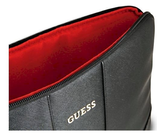 Guess Sleeve GUCS13TBK Klēpjdatora maciņš 13" Saffiano / melns Somas portatīvajiem datoriem