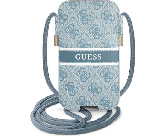 Guess Torebka GUPHL4GDBL Aizsargapvalks priekš 6,7" / zils 4G Stripe Neoriģinālie Maciņi