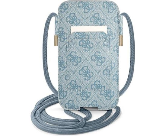 Guess Torebka GUPHL4GDBL Aizsargapvalks priekš 6,7" / zils 4G Stripe Neoriģinālie Maciņi