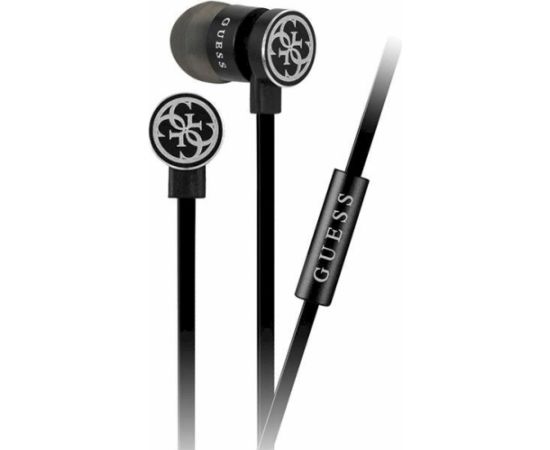 Guess GUEPWIBK Bezvadu austiņas 3.5mm / melns/sudrabs Austiņas