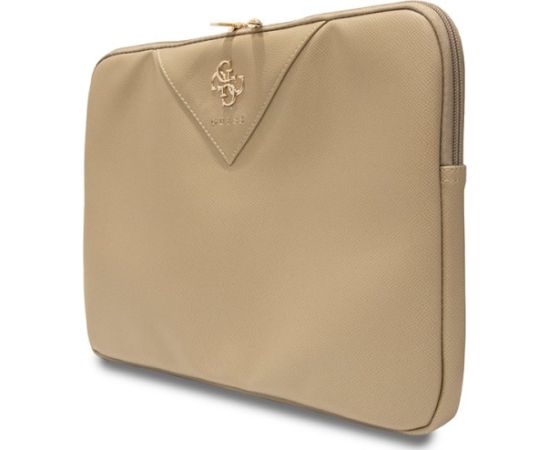 Guess Sleeve GUCS14ZPGSTEGD Klēpjdatora maciņš 14" / gaiši zelta Triangle 4G Somas portatīvajiem datoriem