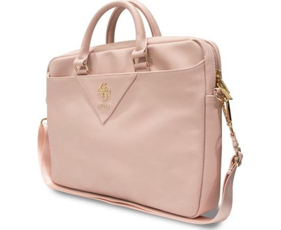Guess Bag GUCB15ZPGSTEGP Klēpjdatora maciņš 16" Triangle 4G / rozā Somas portatīvajiem datoriem