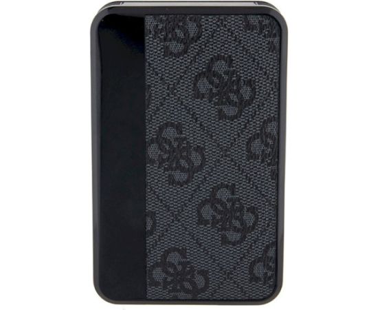 Guess Powerbank 18W GUPB10DP4GEGK 10000mAh 4G Leather Metal Logo Uzlādes akumulators / melns Power Banks