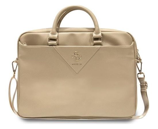 Guess Torba GUCB15ZPGSTEGD Klēpjdatora maciņš 16" Triangle 4G / gaiši zelta Somas portatīvajiem datoriem