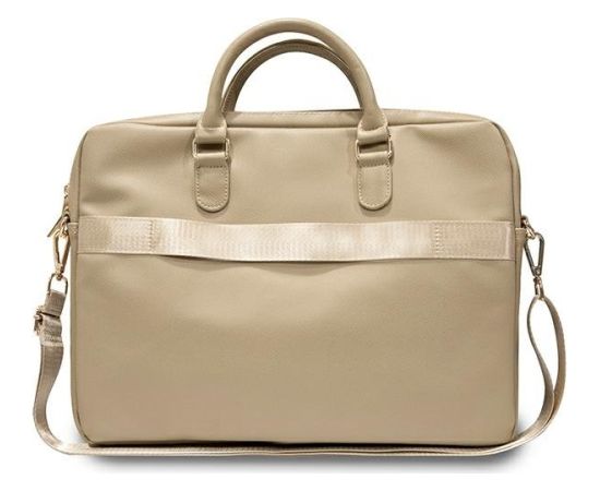 Guess Torba GUCB15ZPGSTEGD Klēpjdatora maciņš 16" Triangle 4G / gaiši zelta Somas portatīvajiem datoriem