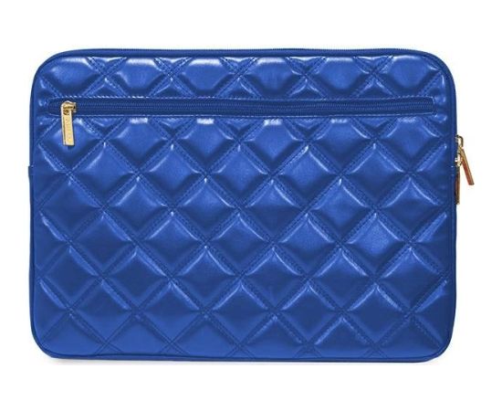 Guess Sleeve GUCS14ZPSQSSGB Klēpjdatora maciņš 14" Quilted 4G / zils Somas portatīvajiem datoriem