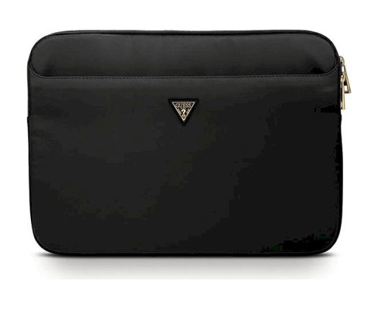 Guess Sleeve GUCS13NTMLBK Klēpjdatora maciņš 13" Nylon Triangle Logo / melns Somas portatīvajiem datoriem