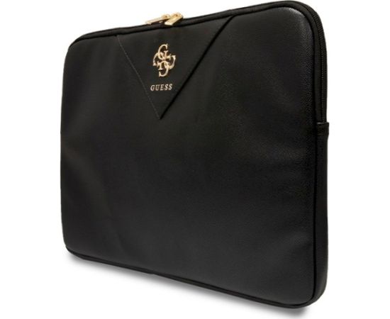 Guess Sleeve GUCS16ZPGSTEGK Klēpjdatora maciņš 16" Triangle 4G / melns Somas portatīvajiem datoriem
