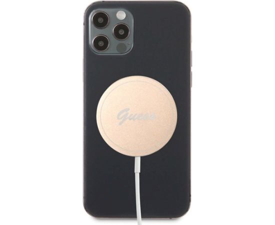 Guess wireless charger GUCBMSLRD Bezvadu lādētājs 15W MagSafe / zelta Bezvadu telefonu lādētāji
