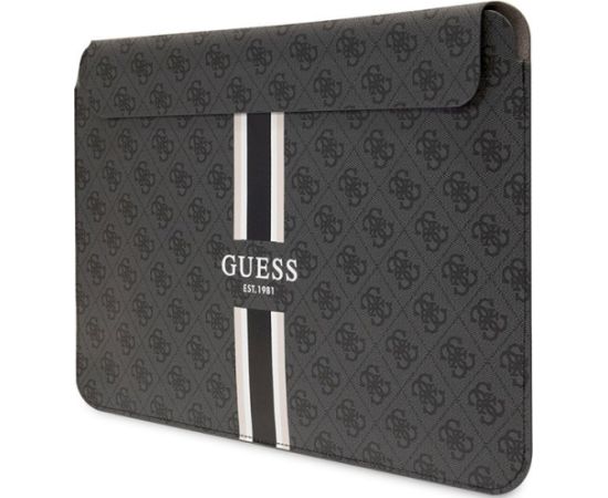 Guess Sleeve GUCS16P4RPSK Klēpjdatora maciņš 16" 4G Printed Stripes / melns Somas portatīvajiem datoriem