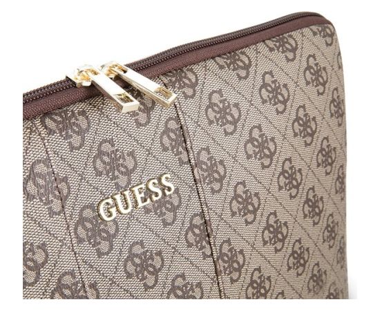 Guess Sleeve GUCS134GB Klēpjdatora maciņš 13" 4G UPTOWN / brūns Somas portatīvajiem datoriem