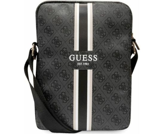 Guess Bag GUTB10P4RPSK Planšetdatoru maciņš priekš 10" 4G Stripes / melns Somas portatīvajiem datoriem
