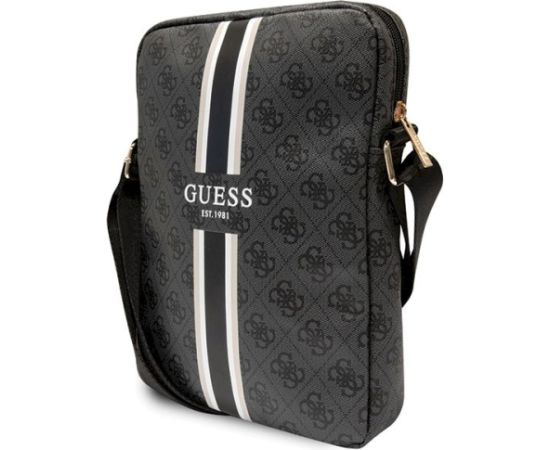 Guess Bag GUTB10P4RPSK Planšetdatoru maciņš priekš 10" 4G Stripes / melns Somas portatīvajiem datoriem