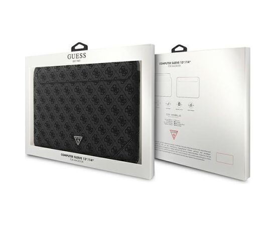 Guess Sleeve GUCS14P4TK Klēpjdatora maciņš 13/14" / melns Somas portatīvajiem datoriem