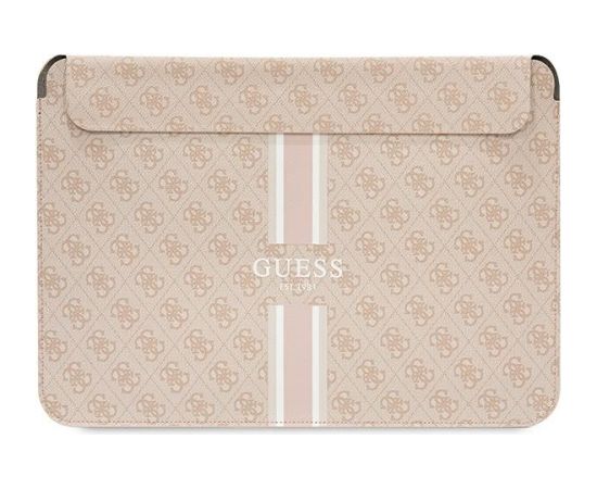 Guess Sleeve GUCS14P4RPSP Klēpjdatora maciņš 14" 4G Printed Stripes / rozā Somas portatīvajiem datoriem