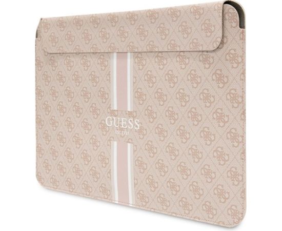 Guess Sleeve GUCS14P4RPSP Klēpjdatora maciņš 14" 4G Printed Stripes / rozā Somas portatīvajiem datoriem