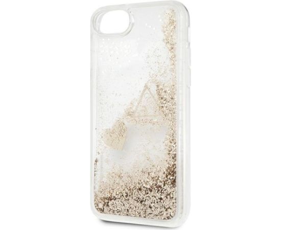 Guess GUOHCI8GLHFLGO Hardcase Glitter Charms Aizsargapvalks priekš iPhone 7/8/SE 2020/SE 2022 / zelta Neoriģinālie Maciņi
