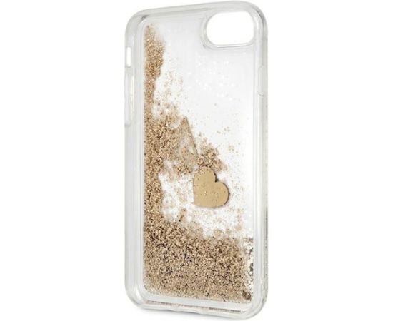 Guess GUOHCI8GLHFLGO Hardcase Glitter Charms Aizsargapvalks priekš iPhone 7/8/SE 2020/SE 2022 / zelta Neoriģinālie Maciņi