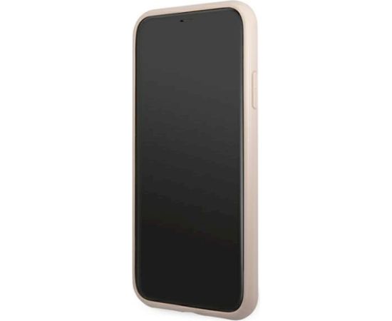 Guess GUHCN61G4GFPI Hardcase 4G Metal Gold Logo Aizsargapvalks priekš iPhone 11 6,1" / rozā Neoriģinālie Maciņi
