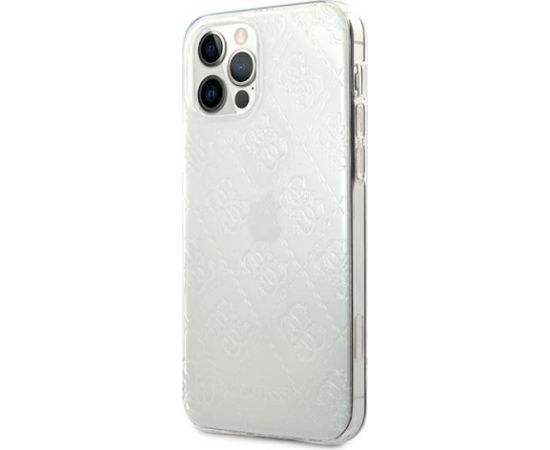 Guess GUHCP12L3D4GTR 4G 3D Pattern Collection Aizsargapvalks priekš iPhone 12 Pro Max 6,7" / caurspīdīgs Neoriģinālie Maciņi