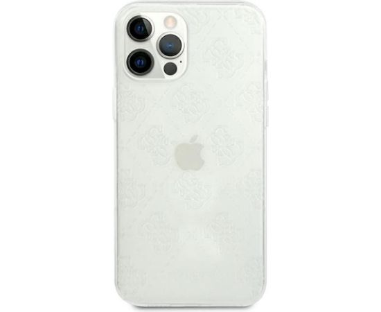 Guess GUHCP12L3D4GTR 4G 3D Pattern Collection Aizsargapvalks priekš iPhone 12 Pro Max 6,7" / caurspīdīgs Neoriģinālie Maciņi
