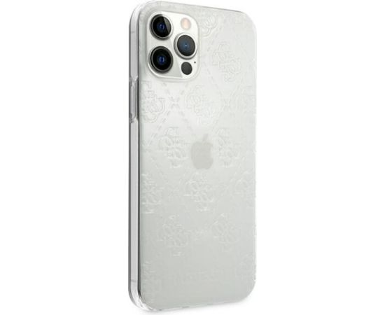 Guess GUHCP12L3D4GTR 4G 3D Pattern Collection Aizsargapvalks priekš iPhone 12 Pro Max 6,7" / caurspīdīgs Neoriģinālie Maciņi