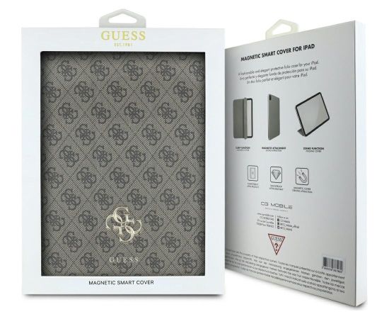 Guess GUFC13RM24PS4SGW Magnetic 4G Big Logo Чехол для планшета iPad Air 13" 2024 / коричневый Сумки, чехлы для планшетников