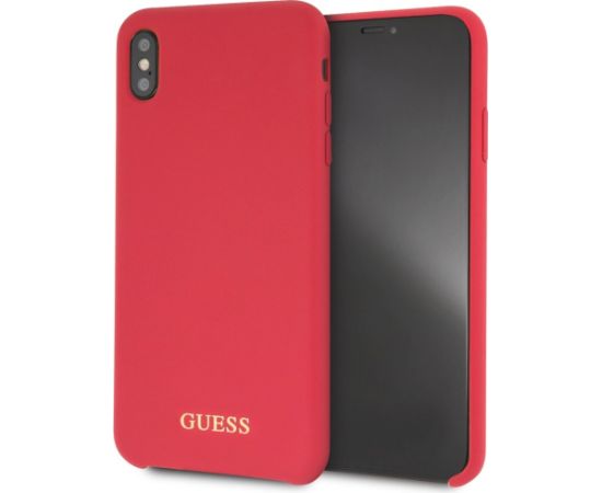 Guess GUHCI65LSGLRE Aizsargapvalks priekš iPhone Xs Max / sarkans Neoriģinālie Maciņi