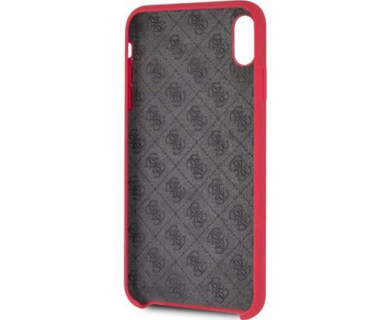 Guess GUHCI65LSGLRE Aizsargapvalks priekš iPhone Xs Max / sarkans Neoriģinālie Maciņi