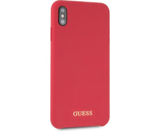 Guess GUHCI65LSGLRE Aizsargapvalks priekš iPhone Xs Max / sarkans Neoriģinālie Maciņi