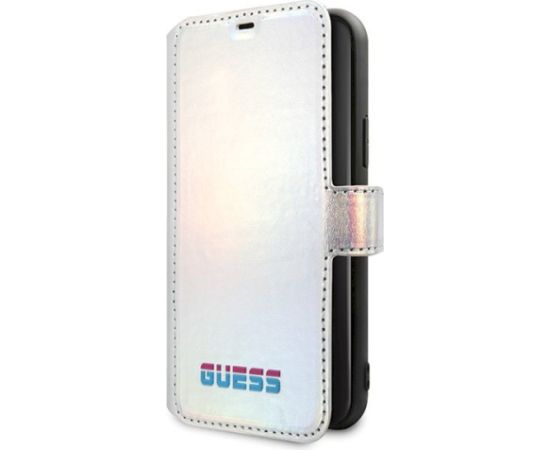 Guess GUFLBKN65BLD Aizsargapvalks priekš iPhone 11 Pro Max / sudraba Neoriģinālie Maciņi