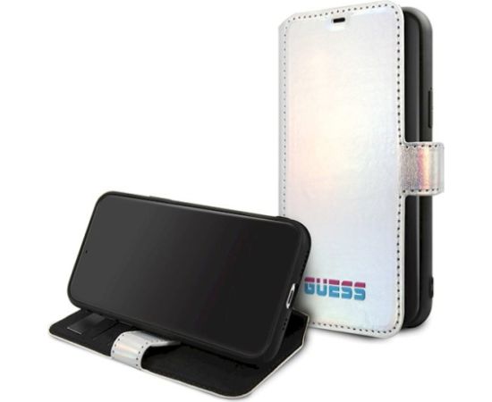 Guess GUFLBKN65BLD Aizsargapvalks priekš iPhone 11 Pro Max / sudraba Neoriģinālie Maciņi