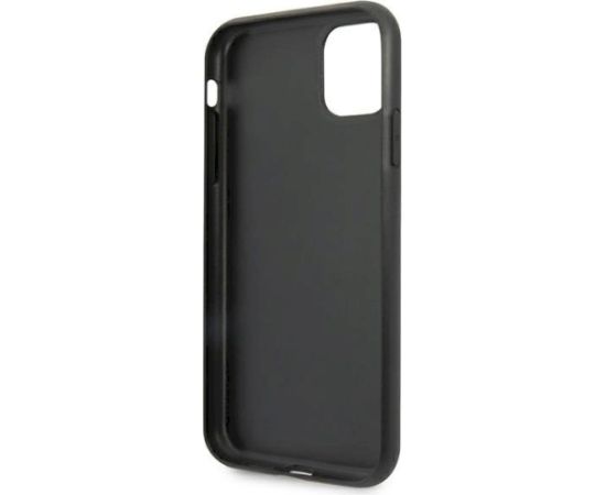 Guess GUHCN61PU4GHBK Hardcase 4G Triangle Collection Aizsargapvalks priekš iPhone 11 6,1" / Xr / pelēks Neoriģinālie Maciņi