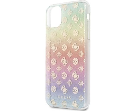 Guess GUHCN65PEOML Iridescent 4G Peony Aizsargapvalks priekš iPhone 11 Pro Max Neoriģinālie Maciņi