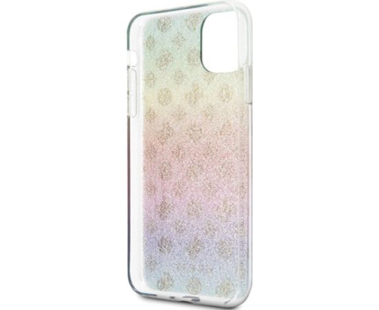 Guess GUHCN65PEOML Iridescent 4G Peony Aizsargapvalks priekš iPhone 11 Pro Max Neoriģinālie Maciņi