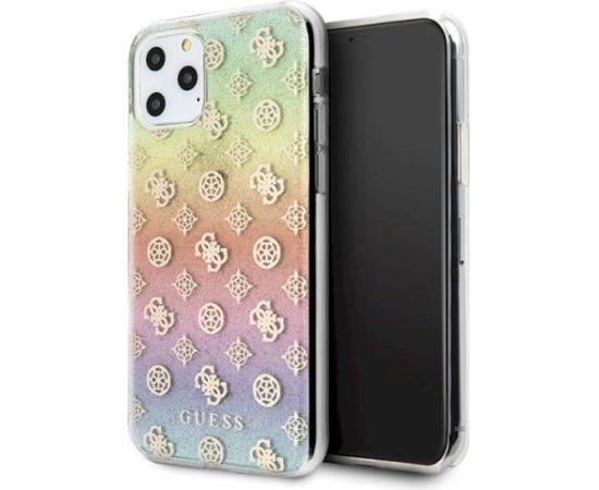 Guess GUHCN58PEOML Iridescent 4G Peony Aizsargapvalks priekš iPhone 11 Pro Neoriģinālie Maciņi