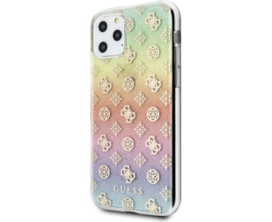 Guess GUHCN58PEOML Iridescent 4G Peony Aizsargapvalks priekš iPhone 11 Pro Neoriģinālie Maciņi