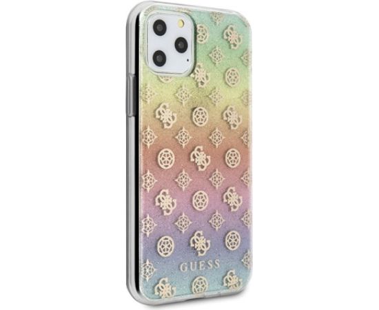 Guess GUHCN58PEOML Iridescent 4G Peony Aizsargapvalks priekš iPhone 11 Pro Neoriģinālie Maciņi