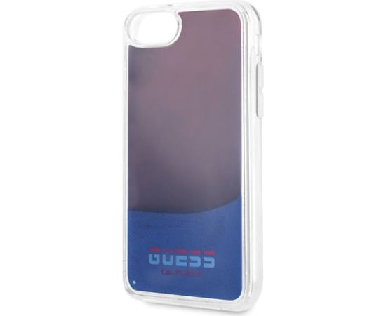 Guess GUHCI8GLCRE California Glow in the dark Aizsargapvalks priekš iPhone 7/8/SE 2020 / sarkans Neoriģinālie Maciņi