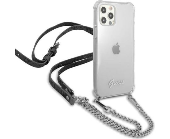 Guess GUHCP12LKC4GSSI Hardcase 4G Aizsargapvalks priekš iPhone 12 Pro Max 6,7" / caurspīdīgs Neoriģinālie Maciņi
