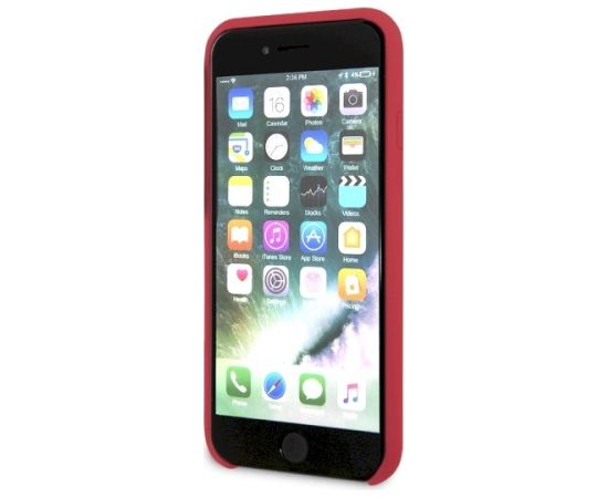 Guess GUHCI8LSGLRE Silicone Hard Case Aizsargapvalks priekš iPhone 7/8/SE 2020/SE 2022 / sarkans Neoriģinālie Maciņi