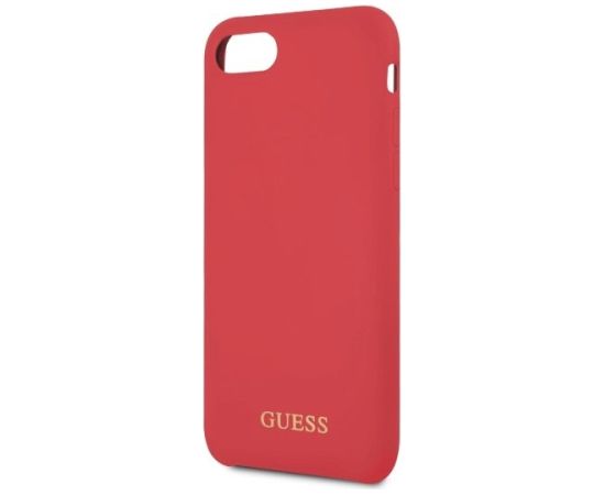 Guess GUHCI8LSGLRE Silicone Hard Case Aizsargapvalks priekš iPhone 7/8/SE 2020/SE 2022 / sarkans Neoriģinālie Maciņi