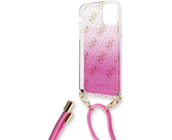 Guess GUHCN58WO4GPI Hardcase 4G Gradient Aizsargapvalks priekš iPhone 11 Pro / rozā Neoriģinālie Maciņi